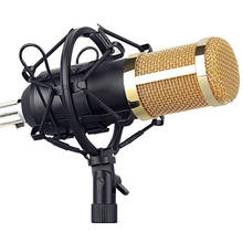 Комплект микрофона, конденсаторный микрофон для компьютера с поддержкой звуковой карты и поп-фильтром, с защитой от ветра, для игр, подкастинга, записи живой музыки 2024 - купить недорого