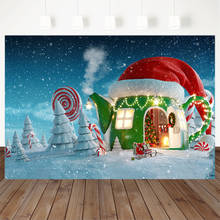 Pano de fundo para fotos de fadas para crianças, chaleira para natal, inverno, fundo de fotos 2024 - compre barato