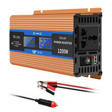 Onever 1200W Car Power Inverter USB Charge Watt DC 12V Peak Power Inverter Voltage Convertor Transformer LCD Display Portable 2024 - buy cheap