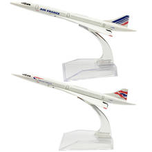 1:400 Scale 15CM Concorde Air France British Airways Plane Model Metal Diecast Aircraft With stand Airplane Supersonic Airliner 2024 - buy cheap