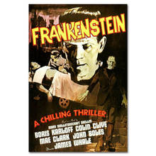 Frankenstein Universal Monsters Horror Movie Film 2 Wall Sticker Silk Poster Art Light Canvas Home Decoration 2024 - buy cheap