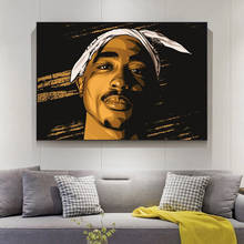 Rapper Stars 2PAC Tupac Portrait Canvas Paintings on The Wall Art Posters and Prints Tupac Canvas Pictures Home Decor Cuadros 2024 - buy cheap