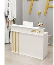 Checkout counter simple modern shop small bar clothing store manicure maternal and child shop beauty salon shop front desk 2024 - buy cheap