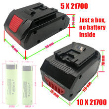21700 BAT618 Li-ion Battery Plastic Case PCB Charging Protection Circuit Board Shell For Bosch 18V BAT610 BAT609 BAT618G BOX 2024 - buy cheap