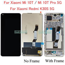 Original 6.67" For Xiaomi Mi 10T / 10T Pro 5G LCD Display Touch Screen Digitizer Assembly Replacement With Frame For Redmi K30S 2024 - buy cheap