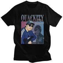 Женская футболка с коротким рукавом Quackity, Повседневная Свободная футболка из 100% хлопка с принтом «мой любимый Мерч», Топ в стиле Харадзюку на лето 2024 - купить недорого