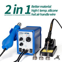 YIHUA 878A  700W Soldering Stations Portable Handheld Temperature Controlled  Air Soldering Station Welding Tool Free shippinG 2024 - buy cheap