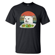 Gatos engraçados imprimir camiseta masculina mostrar-me seus gatos camisetas masculinas moda topos gato animal bonito unisex topos 100% algodão tshirts 2024 - compre barato
