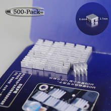 Gdstime partes 6mm alumínio mos mini dissipador de calor, 500mm x 6.35mm x 6.3mm, para roteador ic chip radiador 2024 - compre barato