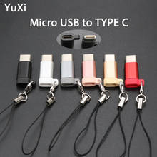 YuXi-adaptador de teléfono móvil, convertidor para Samsung, Huawei, Xiaomi, conector OTG, Micro USB a tipo C, adaptador macho para llavero 2024 - compra barato
