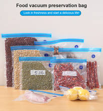 Reusable Vacuum Bags For Freezing Food Storage Seal Bags Set Ziplock Freezer Bag With Hand Pump Bag Sealing Air Kitchen Storage 2024 - buy cheap