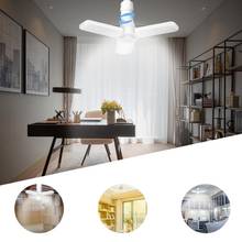 Bombilla de ventilador plegable para el hogar, lámpara Led E27 de 30/40W, 85-265V/220V, foco 2024 - compra barato