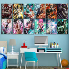 Pinturas de arte de anime de boku no hero academia, pôster de tela para quarto, arte de parede, classe 1 a, 1 peça 2024 - compre barato