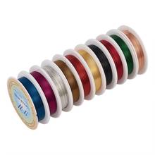 10 rolls Copper Jewelry Wire for Jewelry Making DIY Silver Golden Mixed Color 0.2mm 0.3mm 0.5mm 0.6mm 0.8mm 1mm 2024 - buy cheap