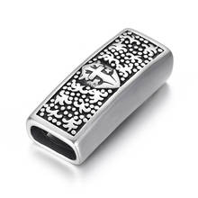 Stainless Steel Slider Beads Polished Rectangular 12x6mm Hole Bead Slide Charms Accessories for DIY Bracelet Jewelry Making 2024 - buy cheap