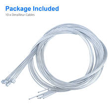 Cable de palanca de cambios de bicicleta, juego de 10 Cables de cambio de marchas de bicicleta para la mayoría de los tipos de bicicletas, acero inoxidable 2024 - compra barato