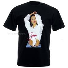 New Rare  Selena Quintanilla  T Shirt Top  Black Usasz  Limmited Edition Men Cotton Tees Tops Anime Harajuku Streetwear 2024 - buy cheap