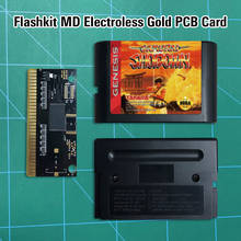 Samurái Shodown - Flashkit MD, tarjeta PCB dorada sin electrodos, Cartucho de juegos MD de 16 bits para consola MegaDrive Genesis 2024 - compra barato