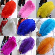 50pcs/lot 16-18inches/40-45cm  fluffy soft ostrich feather for craft ostrich plumes wedding party decoration 2024 - buy cheap