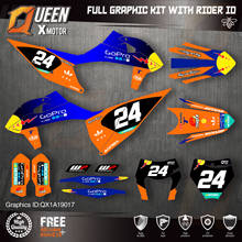 Kit de adesivos queen x motor personalizado, equipe gráfica, decalques para ktm 2019 2020 2020 sx sxf, 2021 exc convés 017 2024 - compre barato