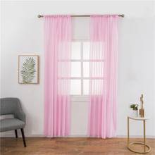Single Piece Cotton Linen Half Blackout Curtain Ultra-thin Thick Micro-elasticity Bedroom Livingroom Curtain Home Decor Curtain 2024 - buy cheap