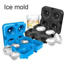 4 Holes Ice Mold Silicone Diamond Shaped Reusable Ice Cubes Maker Chocolate Mold Party Bar Tools Kitchen Tools & Gadgets 2024 - buy cheap