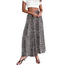 Pantalones de pierna ancha con estampado de leopardo para mujer, pantalón de cintura alta, holgado, Palazzo, para dama, moda de verano 2024 - compra barato