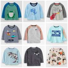 New 2022 Quality 100% Combed Cotton t shirt Baby Boy Clothes Brand Long Sleeve Bebe Kids t-Shirt Undershirt Boys Tees Tops Child 2024 - buy cheap