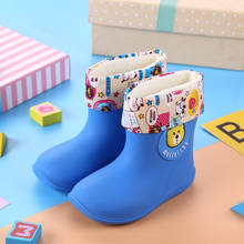 Botas de chuva impermeáveis para crianças, sapatos clássicos de borracha de pvc para meninos, com desenho animado, para natal, da moda, 2020 2024 - compre barato
