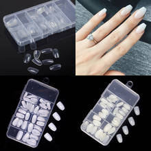 100pcs/box Short Nails Coffin Fake Nails Ballet Full Cover Ballerina False Nails Acrylic Nails Set Press On Nails Art Tools 2024 - buy cheap