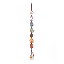 Pulseras de piedras de colores con forma Irregular, 1 Uds., cuerda hecha a mano, con grava pequeña, Chakra, joyería, 100 2024 - compra barato