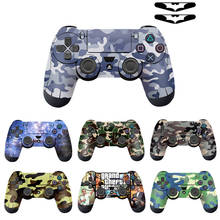 Cubierta de pegatinas de camuflaje para Sony Playstation 4, pegatina de piel de rodillo de protección para mando de PS4 2024 - compra barato