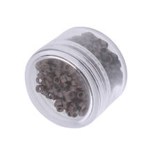 500Pcs 5mm Aluminum Micro Nano Rings Beads for Hair Extensions Brown 2024 - buy cheap