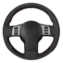 DIY Hand-stitched Black Soft Suede Car Steering Wheel Cover For Infiniti FX FX35 FX45 2003-2008 Nissan 350Z 2003-2009 2024 - buy cheap