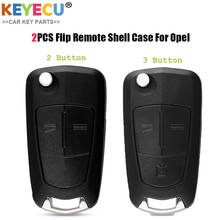 KEYECU 2x Flip Remote Folding Car Key Cover Fob Case Shell For Vauxhall Opel Astra H Corsa D Vectra C Zafira Astra Vectra Signum 2024 - buy cheap