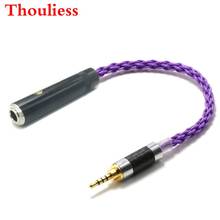 Thouliess HIFI 2.5mm TRRS Balanced Male to 6.35mm Female Single Crystal Coppe Silver Plated Audio Adapter Cable 6.35mm to 2.5mm 2024 - buy cheap