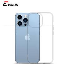 Ultra Fino Claro Caso TPU Macio Para o iphone 13 12 mini 11 XS Pro Max XR X 8 7 6 6S Plus 5 SE 2020 5S 5C Silicone Tampa Traseira Do Telefone 2024 - compre barato