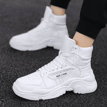 S sapatos esportivos dos homens do esporte da sapata dos homens moda tênis masculino alta casuales homem lazer sobre quente casual causal couro branco 39 2024 - compre barato