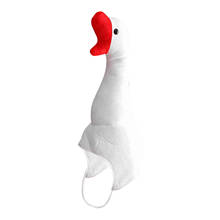 Warm Plush White Goose Earflap Hat Party Cute Cosplay Dress Up Costume Cap 2024 - buy cheap