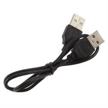 1pcs wholesale Black USB 2.0 Male To Male M/M Extension Connector Adapter Cable Cord Wire Wholesale 2024 - buy cheap