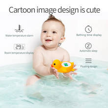 Termómetro de baño para bebé, termómetro de agua con retroiluminación tricolor, juguete flotante con forma de pato, termómetro de temperatura de seguridad para Baño 2024 - compra barato