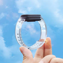 Correa de muñeca transparente para Xiaomi Mi Band 5, 4 y 3, correa de silicona transpirable, pulsera de muñeca 2024 - compra barato