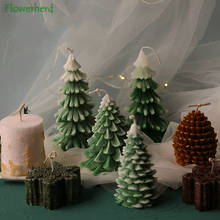 Christmas Tree Candle Mold PineCone Silicone Mold Snow Snowflake Candle Molds DIY Handmade Soap Making Candle Making Supplies 2024 - buy cheap