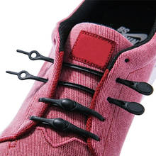12 шт./упак. ленивые силиконовые шнурки, круглые эластичные шнурки для обуви, специальные резиновые шнурки без завязывания для кроссовок, подходящие ремешки 2024 - купить недорого