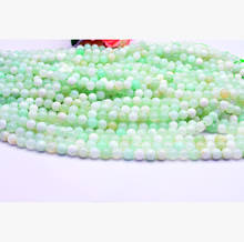 Miçangas de bola soltas 6-12mm 15 ", joias redondas com opala branca genuína natural verde 2024 - compre barato