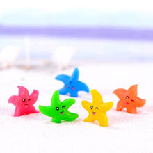 Miniaturas de paisaje de estrella de mar, accesorios de resina para decoración de pastel de jardín del hogar, adorno artesanal de muñeca, Micro paisaje, 20 Uds. 2024 - compra barato