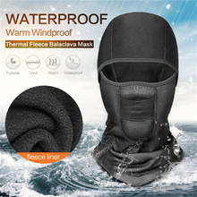 Winter Fleece Warm Full Face Cover Anti-dust Waterproof Windproof Face Mask Hat Neck Helmet Ski Mask Balaclavas Motorcycle 2024 - compre barato