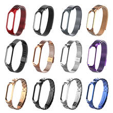 NEW for Xiaomi Mi Band 3 4 strap metal buckle miband 4 strap Stainless Steel Screwless Mi band 3 strap for xiaomi miband 4 2024 - buy cheap