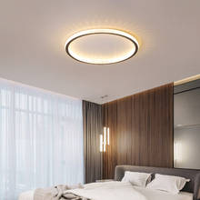 Luces de techo led minimalistas para sala de estar, lámpara de plafón moderna para dormitorio, color negro/Blanco/dorado 2024 - compra barato