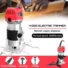 Recortadora eléctrica de madera para carpintería, máquina de grabado electromecánica, fresadora de madera, ranura, Motor de cobre 2024 - compra barato